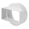 110x55mm -Ø 100mm Flat Rectangular to Round Ducting Adapter -