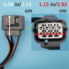 Tuzliufi Push Button Shifter Handle Levers Switch Control Start Kill
