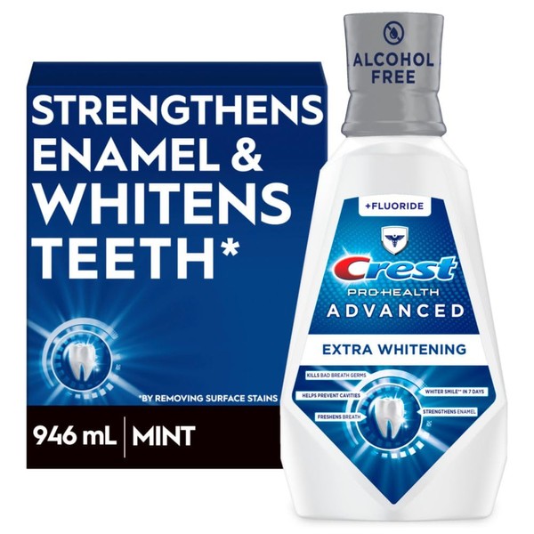 Crest Crest Pro-Health Advanced Mouthwash, Alcohol Free, Extra Whitening, Energizing