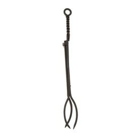 Minuteman International Rope Handle Single Tool, Fireplace Tongs, Standard 28-in, Black