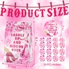 SamPartyShop 24 Pcs Pink Cowgirl Goodie Bags with Stickers -