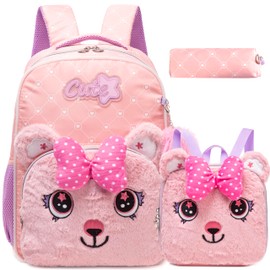 ZBAOGTW Led Backpack for Girls Backpacks for Kids with LED Strip Lights School Backpack for Girls with Lunch Box Back to School Supplies Cute Kawaii Kids Backpacks for Girls