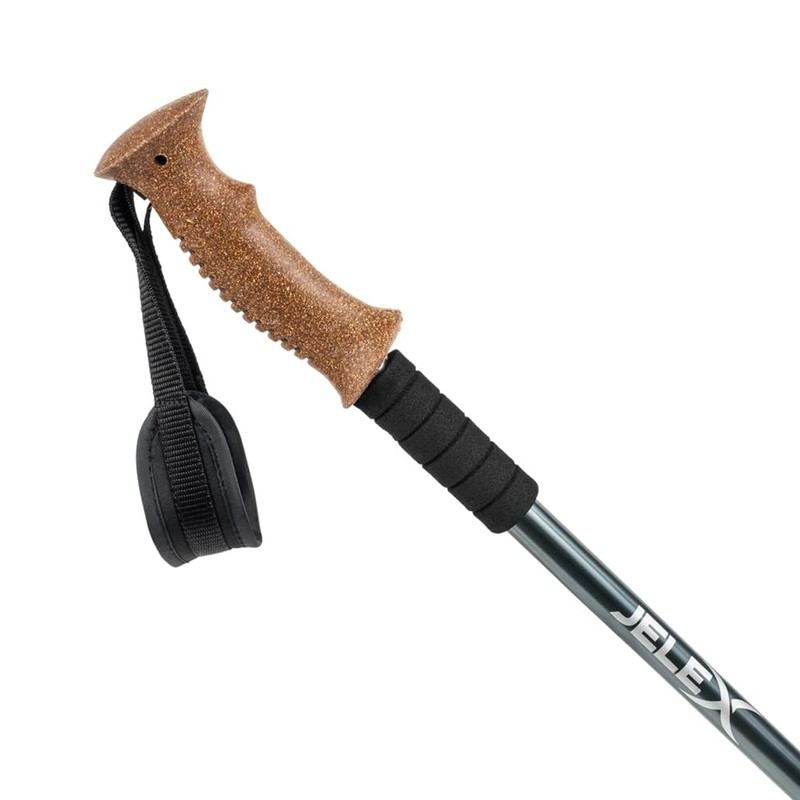 JELEX Nature Telescopic Walking Poles for Nordic Walking Adjustable, Includes