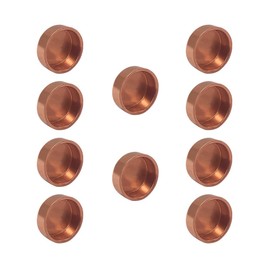 Joywayus 10PCS Plumbing 1/2" Solder Copper Pipe End Cap, Pressure Sweat Plug Socket Pipe Fitting Solder Connection