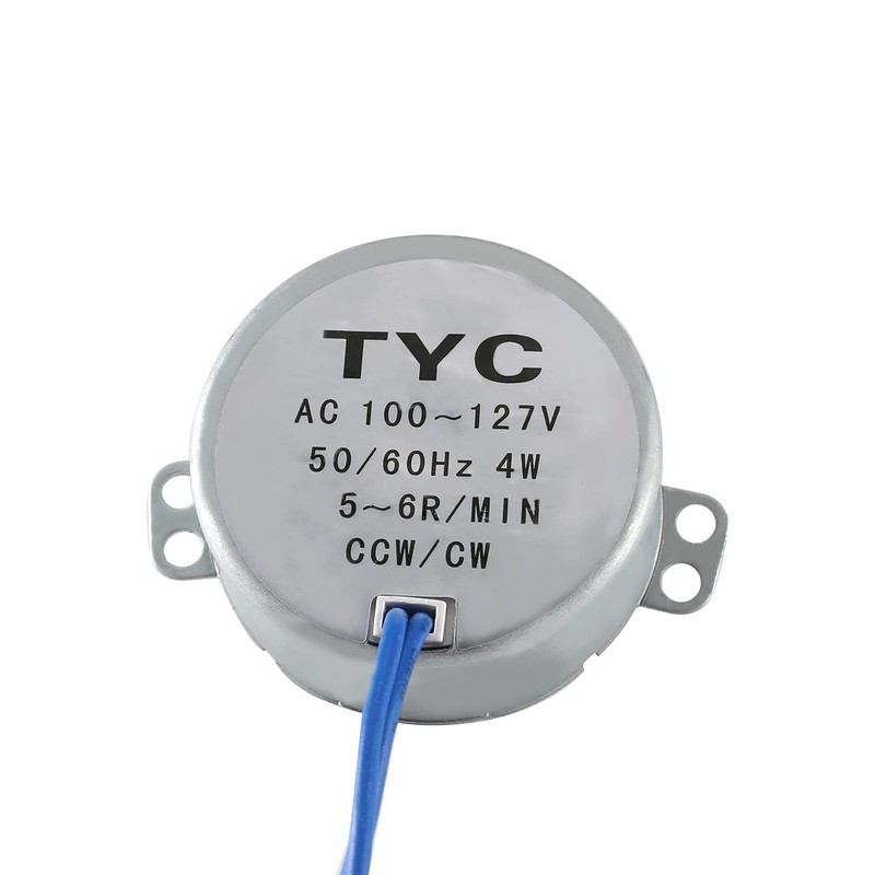 Fielect Synchronous Motor AC 110V 5-6RPM Turntable Motor CW/CCW Direction