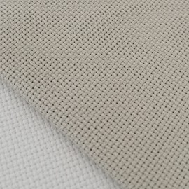 KCS 59" x one Yard 18 Ct Counted Cotton Aida Cloth Cross Stitch Fabric (Pearl Grey)