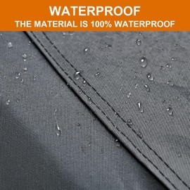 Kayme 7 Layers Heavy Duty SUV Car Cover Waterproof All Weather, Full Exterior Cover Outdoor Snow Sun Uv Protection with Zipper for Automobiles, Universal Fit for SUV Jeep (Up to 181 inch)