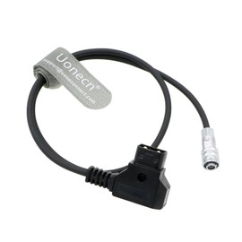 Uonecn Power Cable for Blackmagic Pocket Cinema Camera 4K and Gold Mount V-Mount Battery Cable BMPCC 4K Weipu 2-Pin Female to DTap 50cm