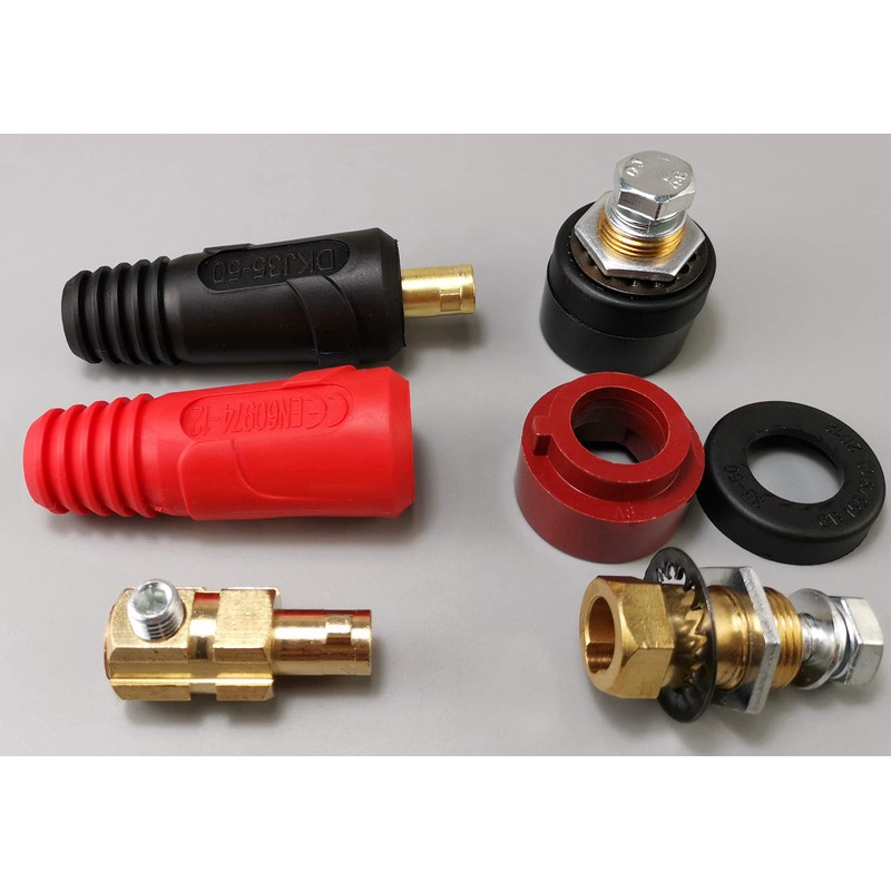 RIVERWELD TIG Welding Cable Panel Connector Plug & Socket Set