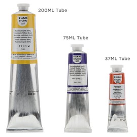 LUKAS Studio Professional Oil Color Paint High Pigment Professional Artist Paint - 200 ml Tube - Brilliant Yellow