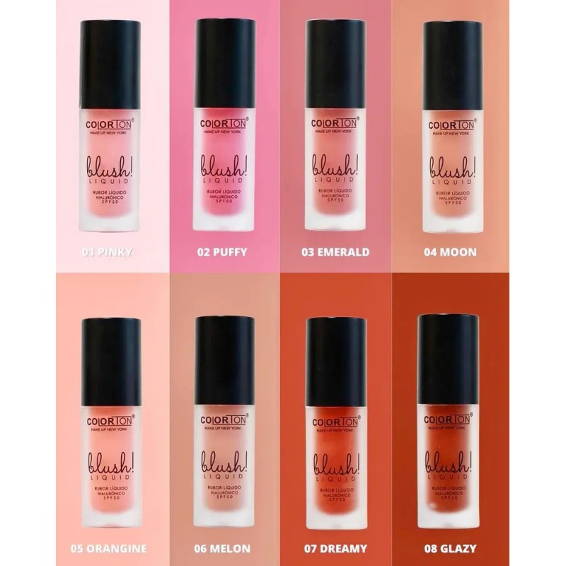 Rubor Liquido Colorton Blush Liquid Ah+ Colageno Tono Del Maquillaje