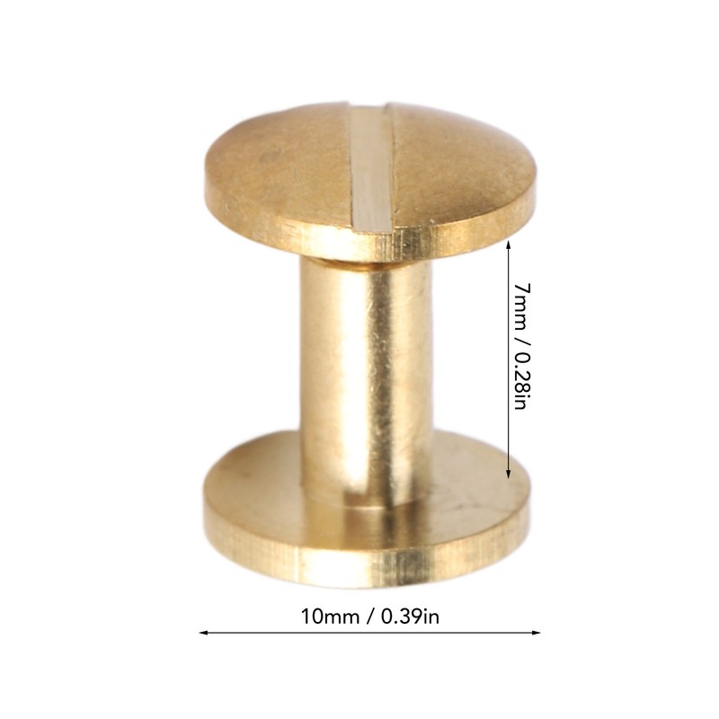 50 Set Leather Fasteners Kit Rivets for Binding Belt Strap