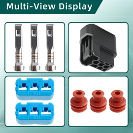 AUTOKAY 4Pcs 3-Pin Ignition Coil Pack Connector Plug Housing Compatible with Honda S2000 F20 F22