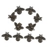 DOITOOL 10Pcs Vintage Bee Cabinet Knobs Small Decorative Drawer Pulls