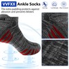 vvfxx 6 Pairs Mens Ankle Athletic Socks, Low Cut Breathable