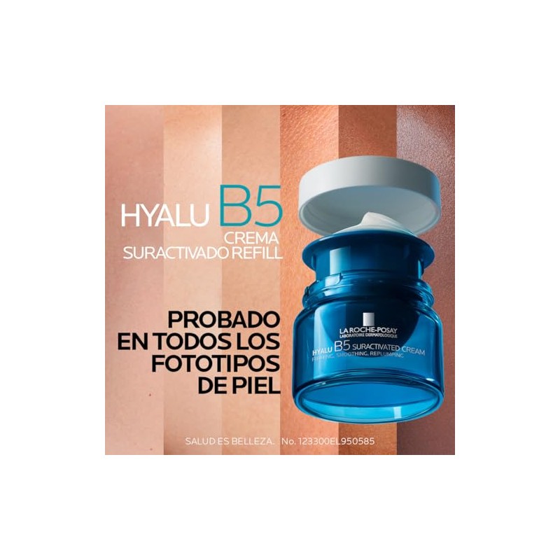 La Roche-Posay Hyalu B5, Refill Crema Antiedad Reafirmante, Acción Alisadora