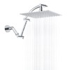 Hibbent All Metal Rain Shower Head, 10'' High Pressure Rainfall