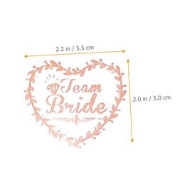 FRCOLOR Bridal Temporary 40pcs Stickers for Bride Bridesmaid Wedding Party Favors Decorations