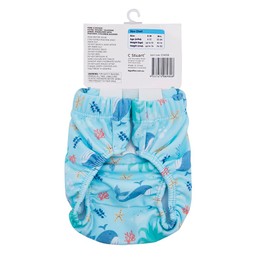 Big Softies Whate Swim Nappy, Small/Medium