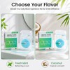 Coconut-Oil Infused Woven Dental Floss, Natural Vegetable Waxed, PFAS-Free, Deep