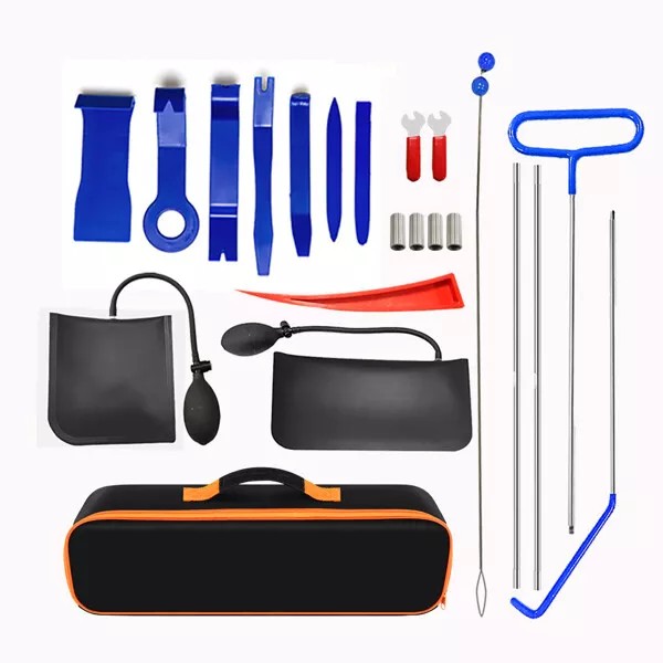22pc emergency tools for car door opening with pull cord,PVC