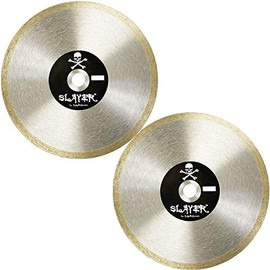 Slayer Continuous Rim Diamond Blade - Tile Blade - 7 Inch - BUNDLE - 2 Blades