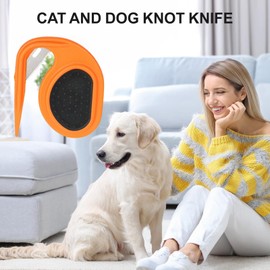 2 Pcs Dematting Comb for Cats and Dogs, Cat Fur Remover Tool, Dog Detangler Brush, Pet Grooming Knotting Comb Tool Knot Remover, for Matted Hair