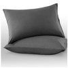 Microfiber Pillow Cases 2 Pack - Plain Dyed Housewife Pillowcases