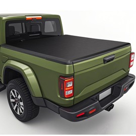 TNMT Soft Roll-up Truck Bed Tonneau Cover Compatible with 2020-2025 Jeep Gladiator JT, 5FT (60") Pickup Truck Bed Covers