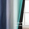 Estelar Textiler Navy Blue and Teal Blackout Curtains 72 Inch