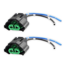 AIONIXER Female Adapter Wire Connector Crafted for H8 H9 H11 880 881, Headlight Connector, Head Lamp Pigtail Adaptor for GMC Che-vy Hon-da Je-ep Fo-rd Dodge Bulb, 2 PCS