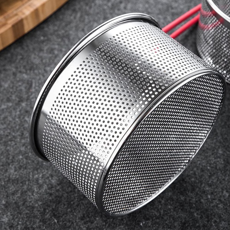 EKDJKK Stainless Steel Deep Frying Basket with Long Handle, Fried