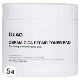 Dr. Age Derma Cica Repair Toner Pad, 60 pieces, 120ml, 5 pcs / 닥터에이지 더마 시카 리페어 토너패드, 60개입, 120ml, 5개