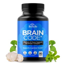Herbame Brain Code Suplemento Nootrópico 90 Cápsulas