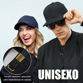 Gorras de Béisbol Unisex, Paquete de 3 Gorras de Tenis Ajustables para Correr, Entrenamiento y Actividades al Aire Libre (Negro + Blanco + Azul)