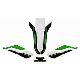 Tankpad Knee Pad Set 3D Tank Protector Compatible with Kawasaki Z900 Green X850058VA