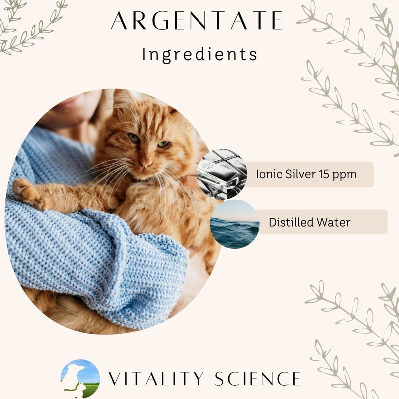 Vitality Science Argentate Ionic Silver for Dogs | Promotes Oxygen-Rich
