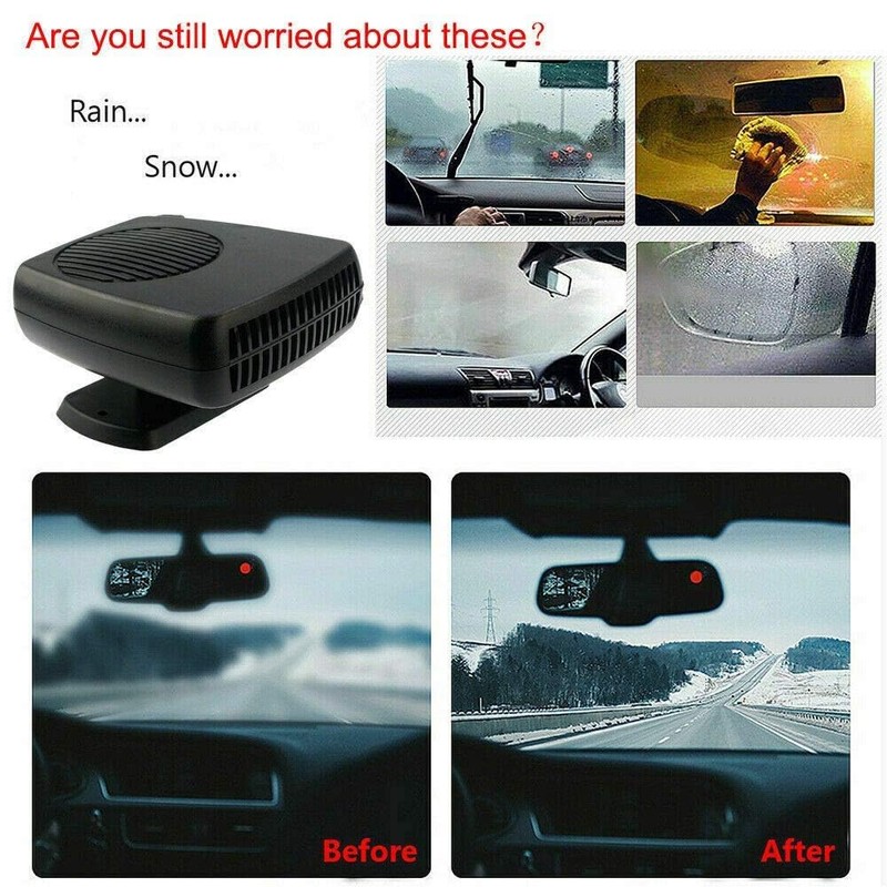 Baceyong 2 in1 Portable 150W Auto Heating Cooling Fan Defroster