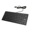 Mini Keyboard Mini Ultra Thin 78 Keys USB Wired Keyboard