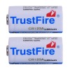 TrustFire 2pcs TrustFire CR123A 123A 85177 Lithium Battery 1400mAh 3.0V