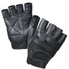 Fingerless Leather Cycle Biker Gym Gloves Cycling Body building weight