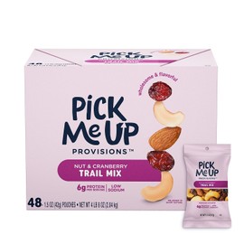 Pick Me Up Provisions Nut & Cranberry Trail Mix, 48 Single-Serve Bags, High-Protein Snack, Perfect for Lunches