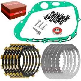 BIGLKNM Extra Plate Friction Steel Clutch Plates & Gasket Kit Fit for Suzuki Savage 650 LS650 1986-2004 Boulevard S40 2005-2019 OEM#21441-37400 21442-37401