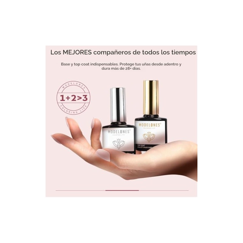 modelones- Kit de construcción de uñas en gel con base