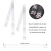 Clear Bra Straps, 4-Pairs Invisible Adjustable Shoulder Strap, Non-Slip Max