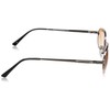 Fashion Glass 7586 Men's Sunglasses, brown half (frame gold)