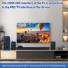 Wilxisum HDMI Arc Audio Extractor, ARC to RCA+Optical+3.5mm+Coaxial Converter/Adapter, RCA,3.5mm