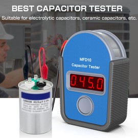 oiuebxe MFD10 Digital Capacitor Tester Meter Compatible with Supco, 0.01 to 10000 mfd's,5.00% Capacitance Accuracy, LED Display