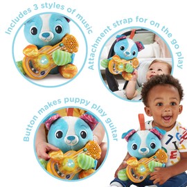 VTech Baby Puppy Sounds Guitar, Interactive Musical Toy, for Boys & Girls from 3, 6, 12, 24 + Months, English Version