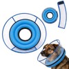 2-in-1 Soft Inflatable Dog Cone Collar Alternative with Enhanced Anti-Licking